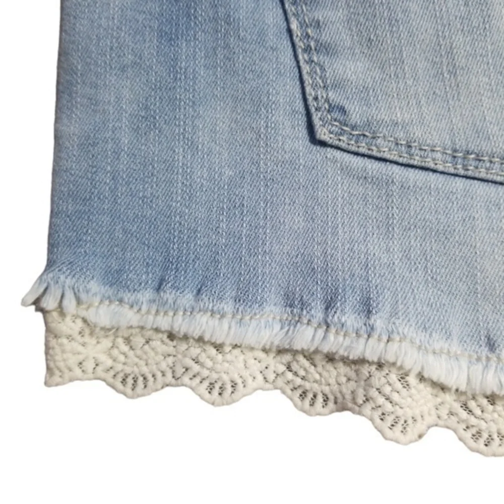 Mossimo Women's‎ Lace Denim Shortalls Overalls Sz. S